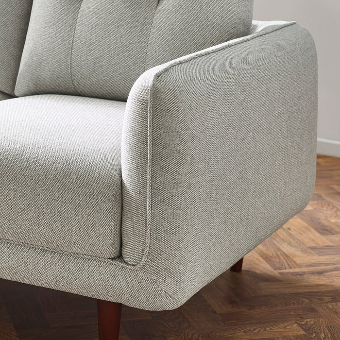 Remy 2 Seater Light Grey Fabric Sofa