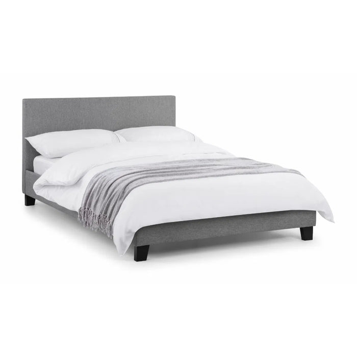 Rialto 120cm Light Grey Linen Bed