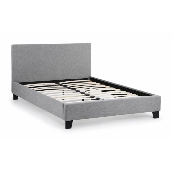 Rialto 120cm Light Grey Linen Bed