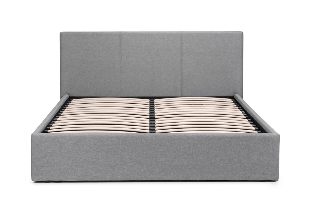 Rialto Ottoman Storage 150cm King Bed - Light Grey