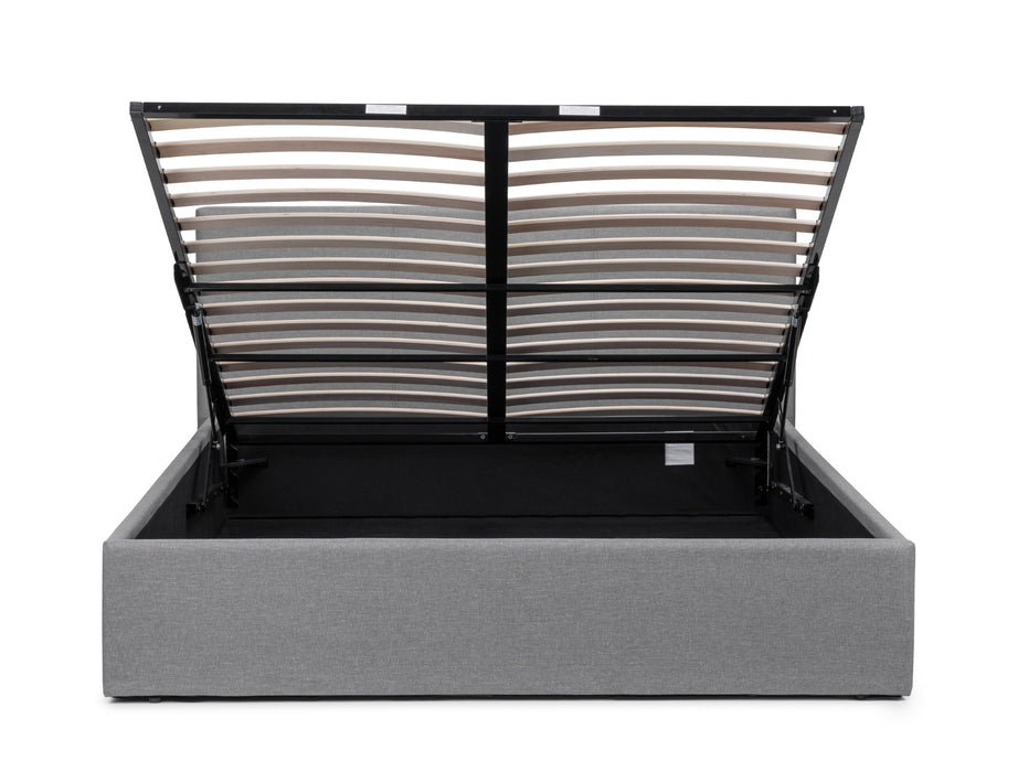 Rialto Ottoman Storage 150cm King Bed - Light Grey