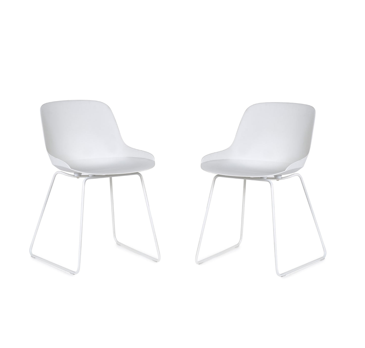 Set Of 2 Rocco Chairs - White