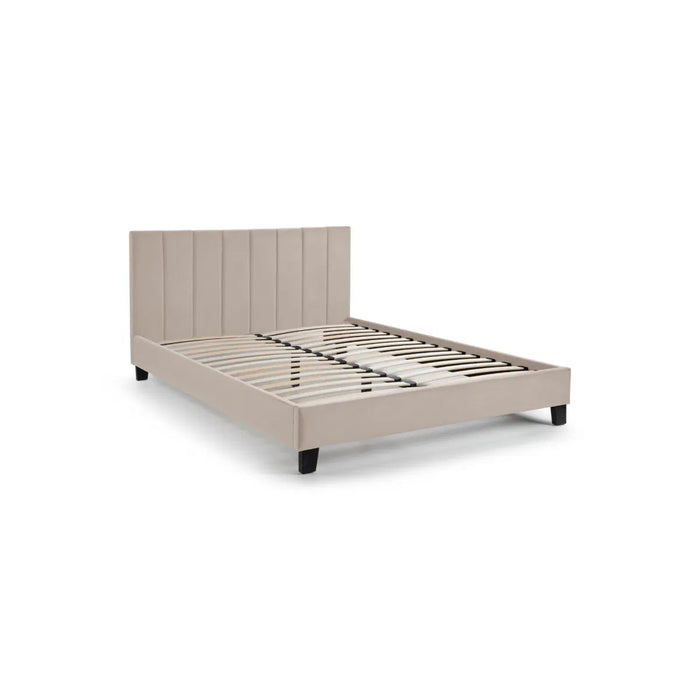 Rosa Velvet 120cm Bed in a Box - Cream