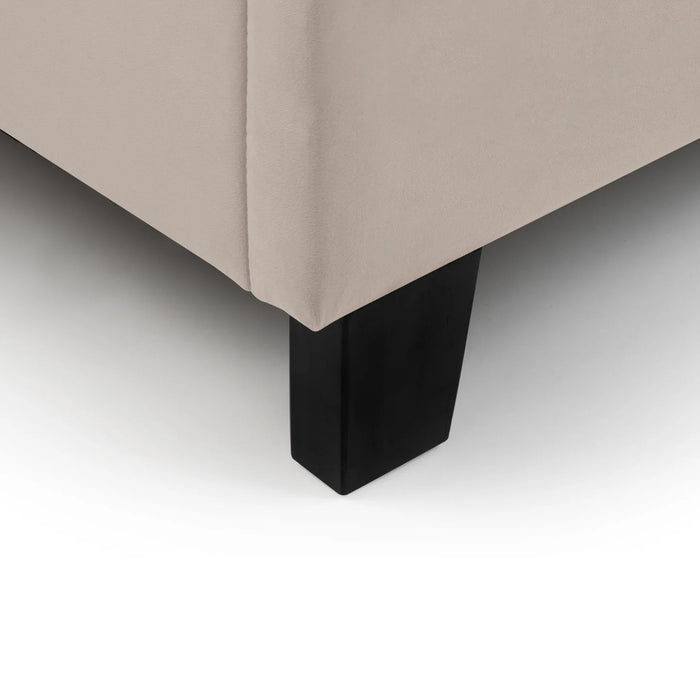 Rosa Velvet 90cm Bed in a Box - Cream