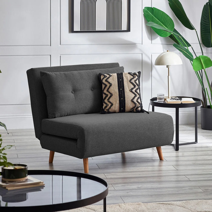 Rowan Single Sofabed - Mid Grey