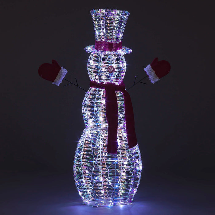 105cm Dream Iron Snowman with 120 White LED's