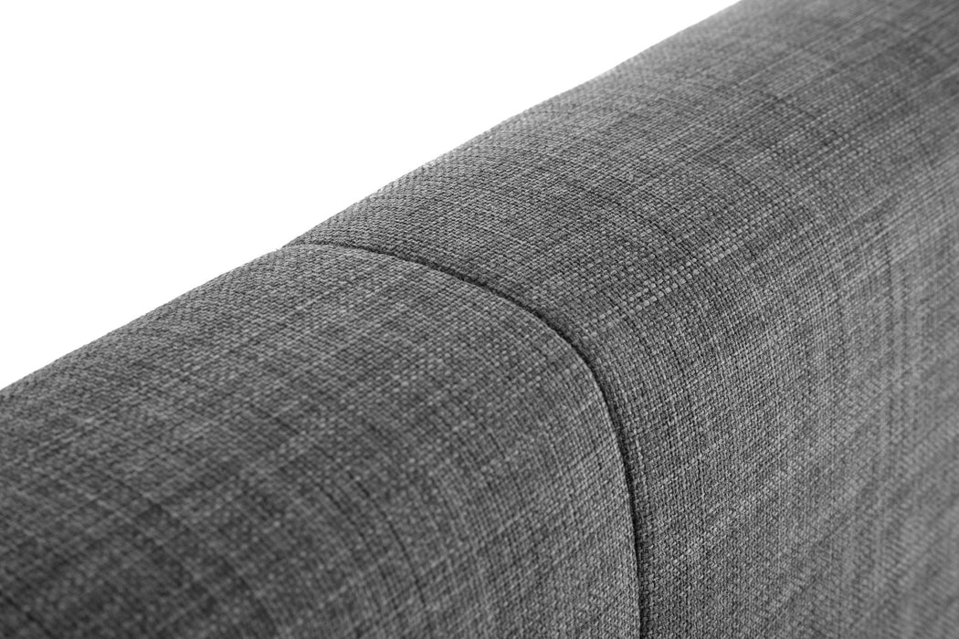 Sorrento 135cm Double Bed - Slate Linen