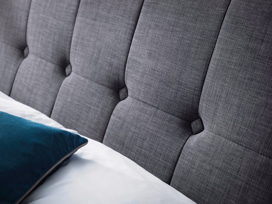 Sorrento 150cm King Bed - Slate Linen