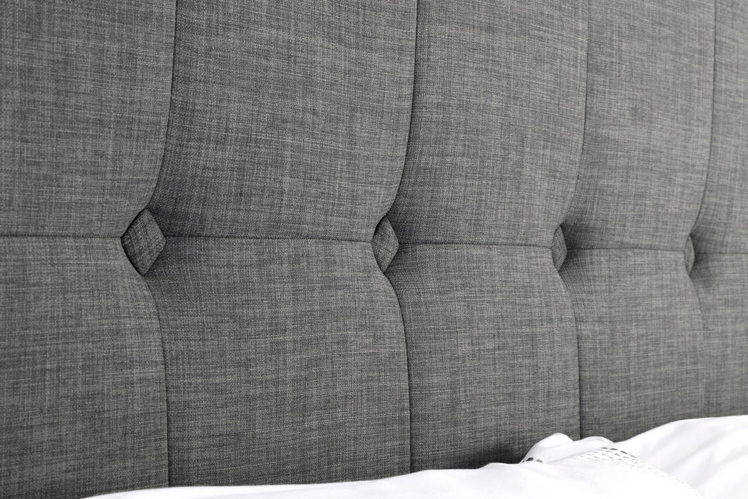 Sorrento 150cm King Bed - Slate Linen