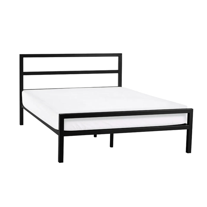 Soto Metal 135cm Double Bed - Satin Black