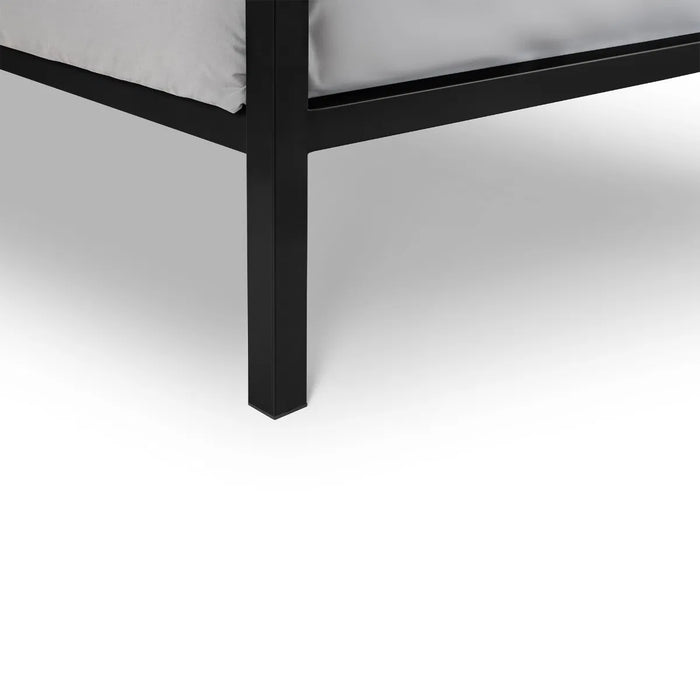 Soto Metal 120cm Small Double Bed - Satin Black