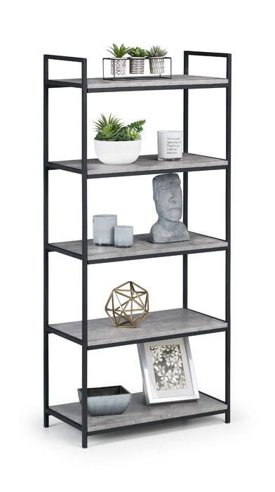 Staten Tall Concrete Bookcase