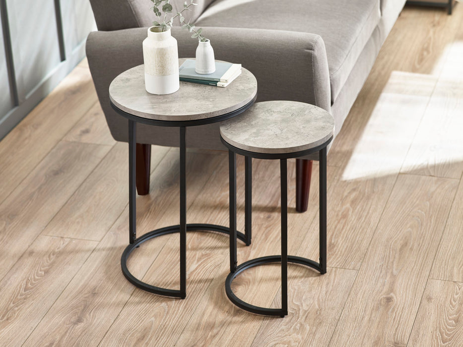 Staten Round Nesting Side Tables
