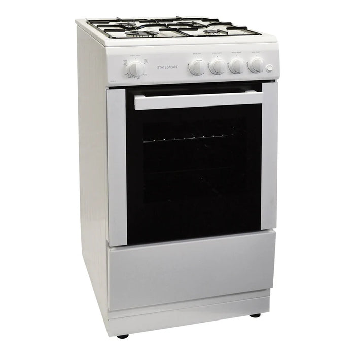 STUDIO2 - 50cm Single Cavity Gas Cooker  - White