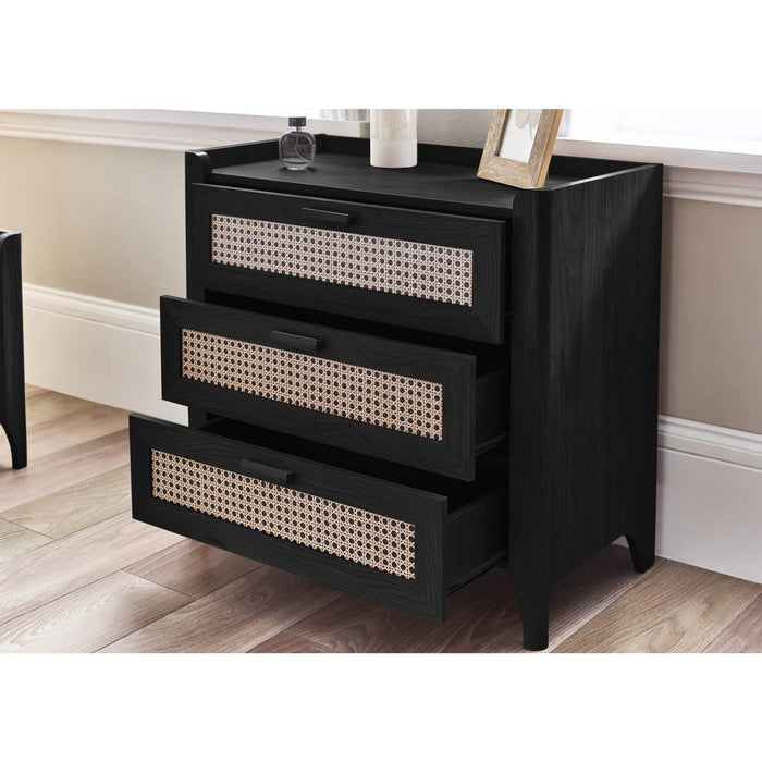 Sydney 3 Drawer Chest - Black Ash