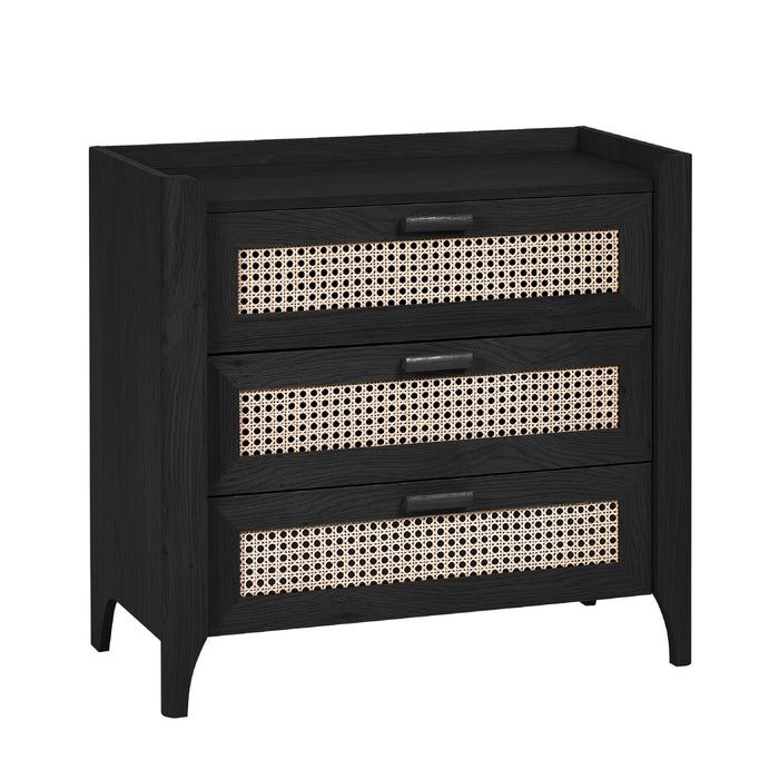 Sydney 3 Drawer Chest - Black Ash