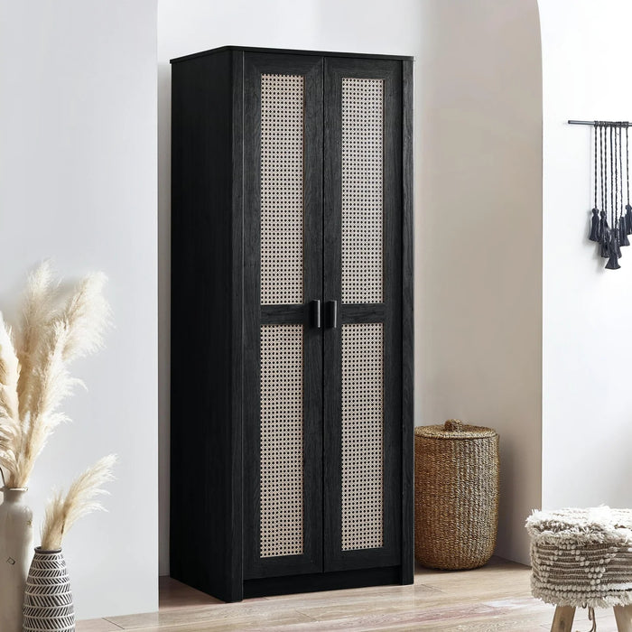 Sydney 2 Door Wardrobe - Black Ash