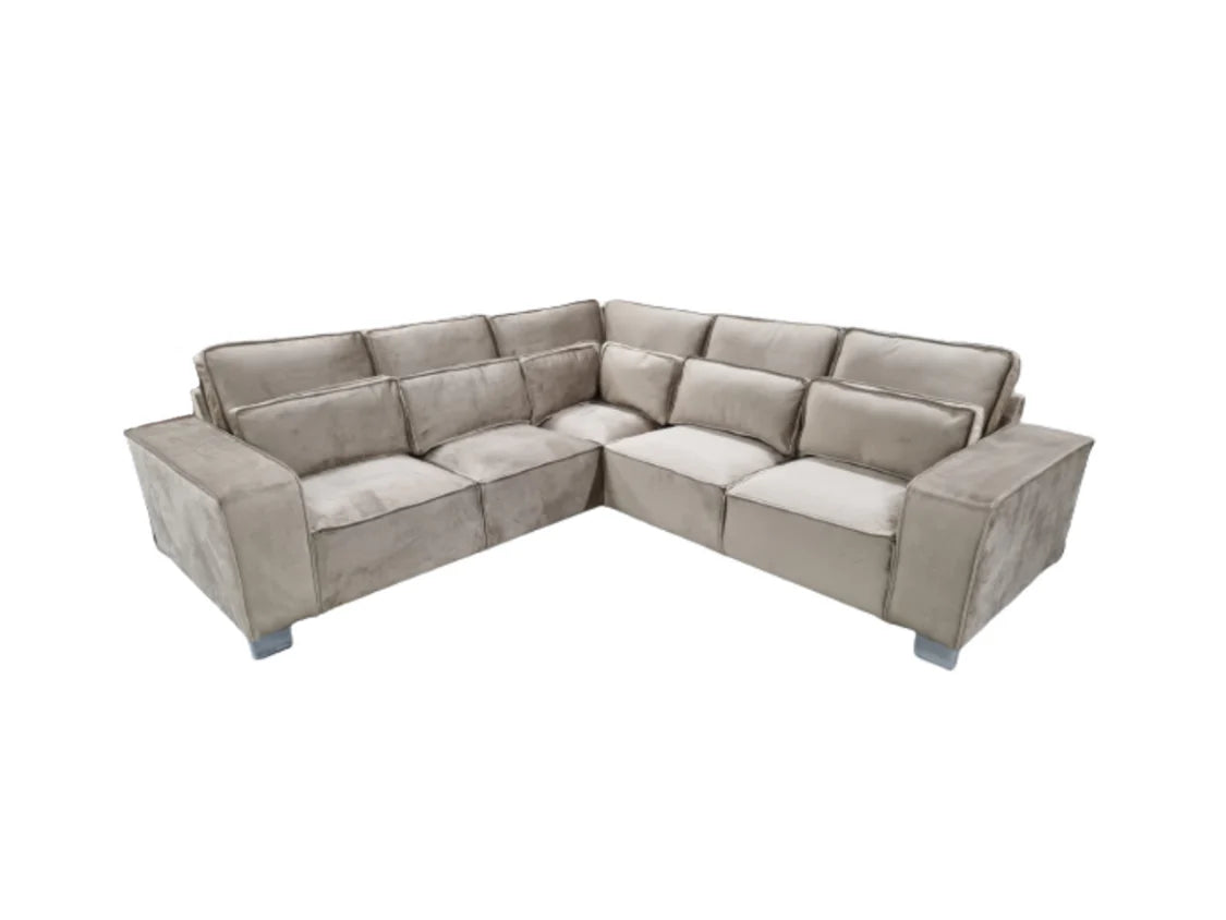 Riviera 5 Seater Corner Sofa - Mink