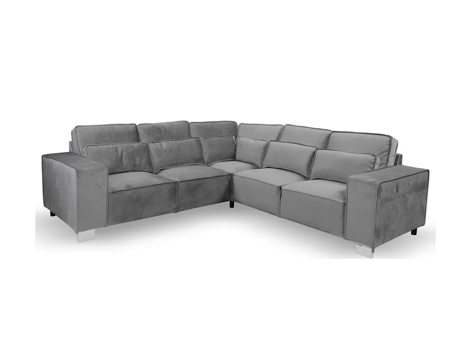 Riviera 5 Seater Corner Sofa - Grey