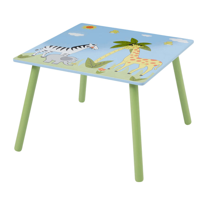 Kids Safari Table and Two Chairs Set