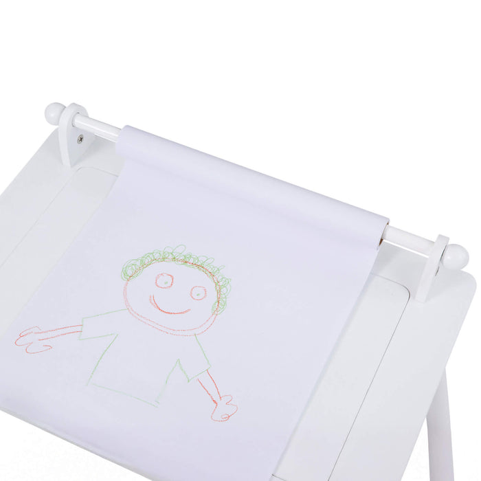 White Writing Multi-Purpose Table and Chair Set