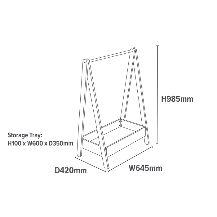Children's Dressing Rail