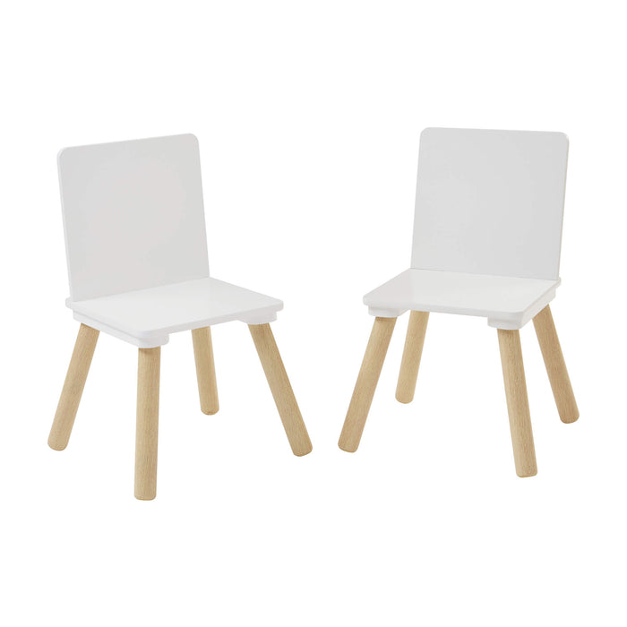 Kids Pinewood Table and Two Chairs Set