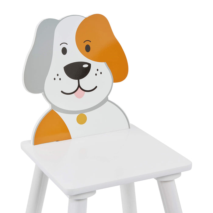 Kids Cat and Dog Table and Two Chairs Set
