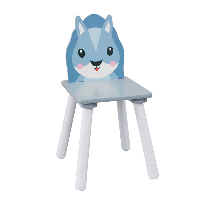 Kids Country Animals Table and Two Chairs Set