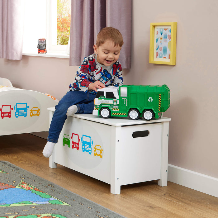 Kids Wooden Transport Toy Box