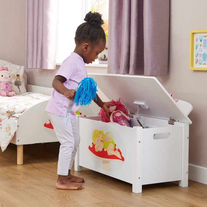 Kids Wooden Fairy Toy Box