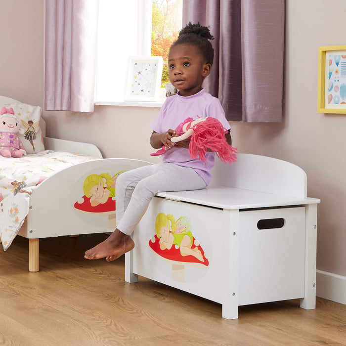 Kids Wooden Fairy Toy Box