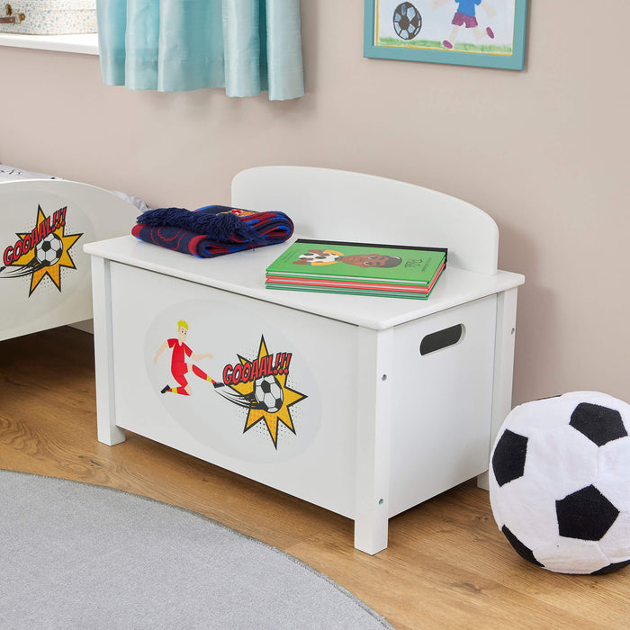 Kids Wooden Football Toy Box