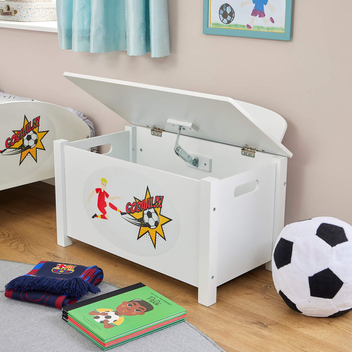 Kids Wooden Football Toy Box