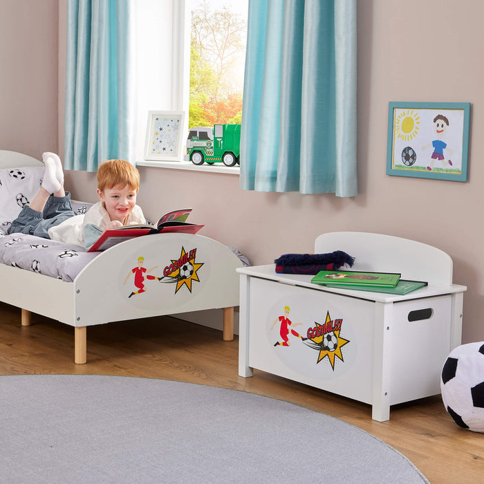 Kids Wooden Football Toy Box