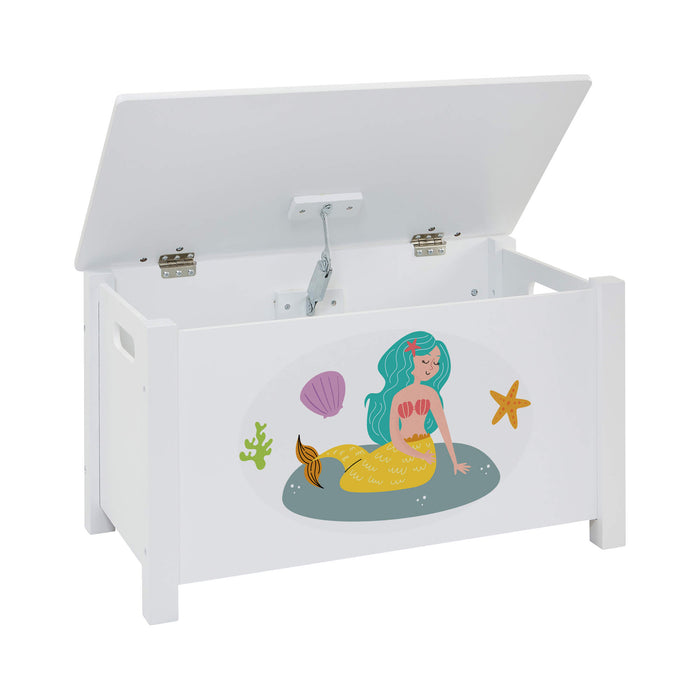 Kids Wooden Mermaid Toy Box