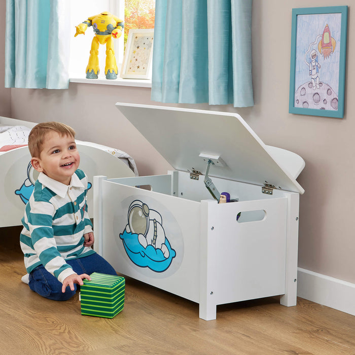 Kids Wooden Space Toy Box