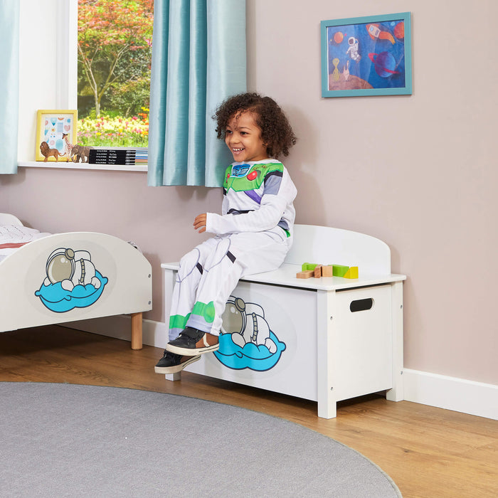 Kids Wooden Space Toy Box