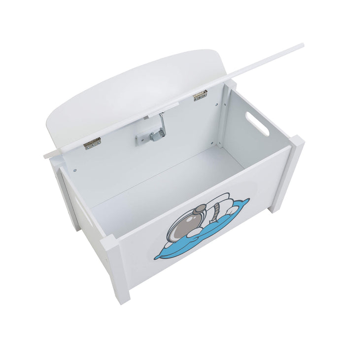 Kids Wooden Space Toy Box
