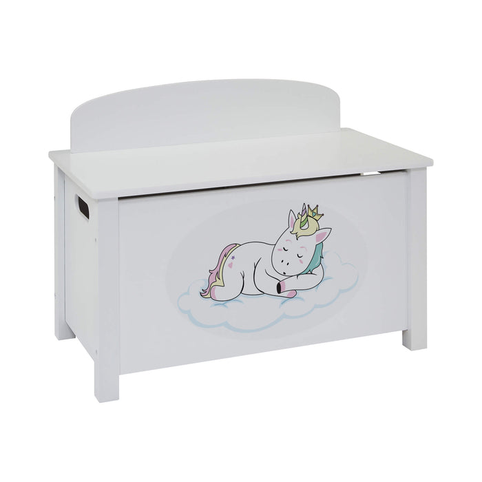 Kids Wooden Unicorn Toy Box