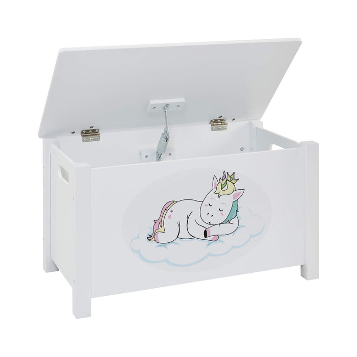 Kids Wooden Unicorn Toy Box