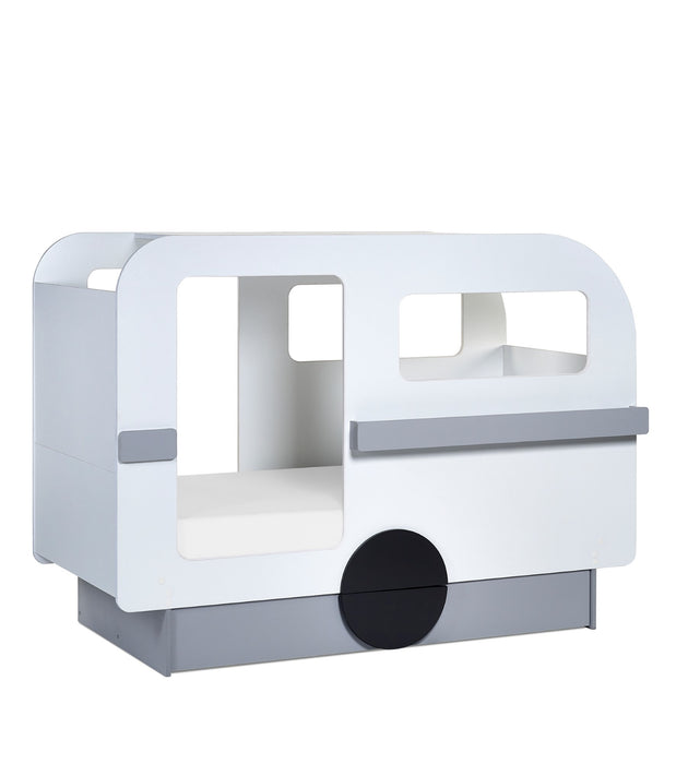 Tourer Caravan Bed - Vapor Grey And White
