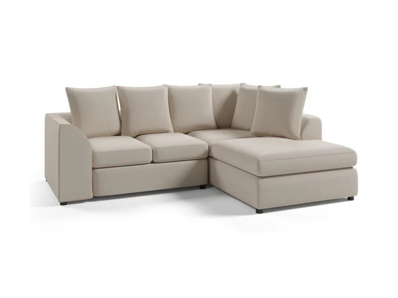 Camden Corner Sofa 4 Seater Scatter Back - Cream