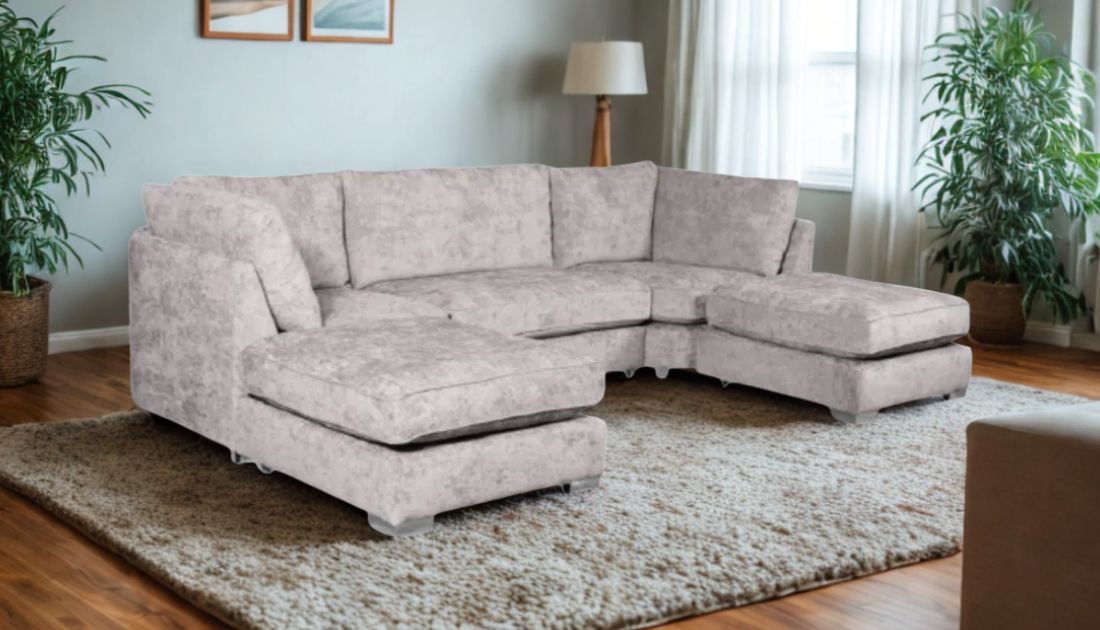 Riley U Shape Sofa - Truffle