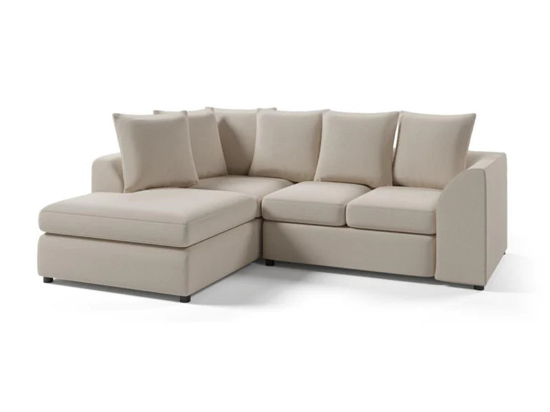 Camden Corner Sofa 4 Seater Scatter Back - Cream