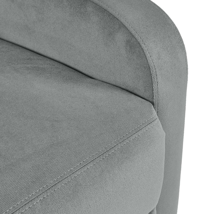 Vivo Grey Chenille Reclining Arm Chair