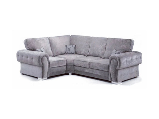 Theo 4 Seater Lefthand Corner Sofa - Grey