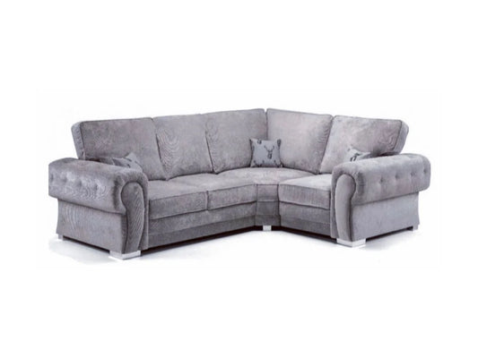 Theo 4 Seater Righthand Corner Sofa - Grey