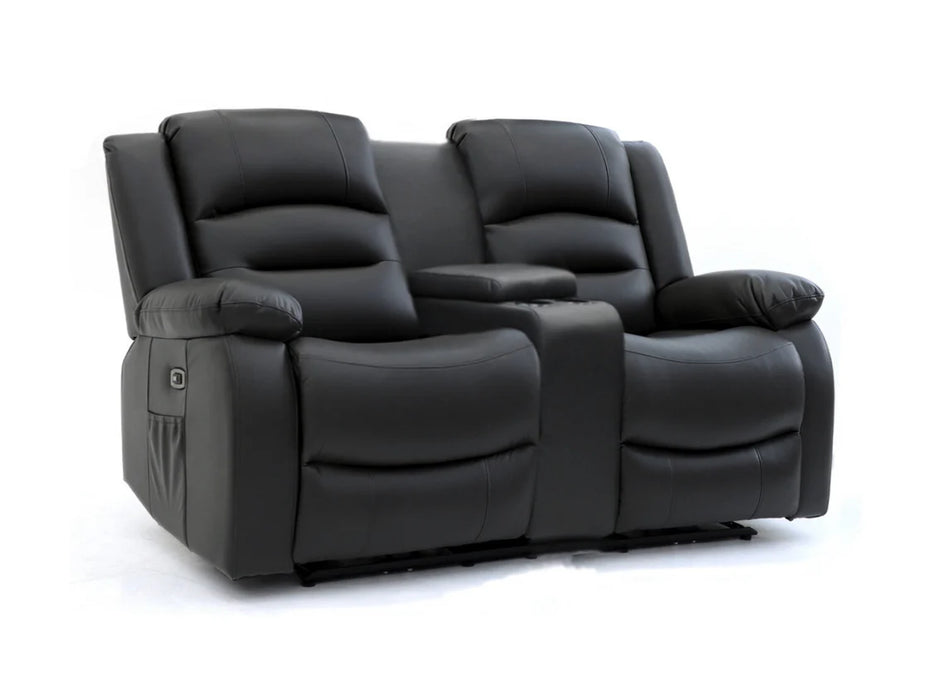 Olivia 3+2 Electric Recliner Set - Black