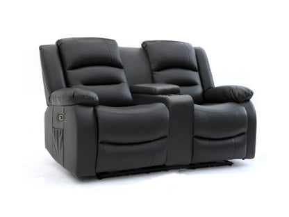 Olivia 2 Seater Electric Recliner - Black